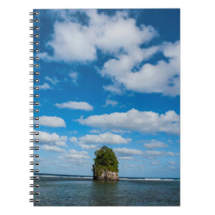 Sea Stack Surrounded By Ocean Notebook