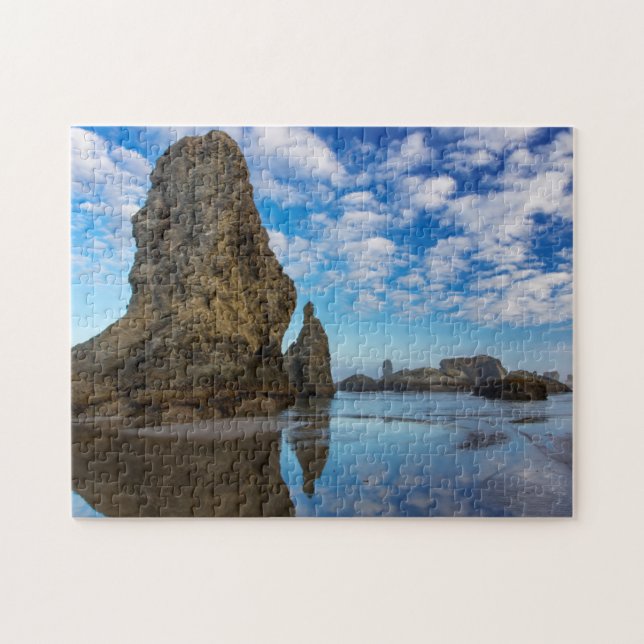 Sea Stacks on Bandon Beach in Bandon, Oregon 1 Jigsaw Puzzle (Horizontal)