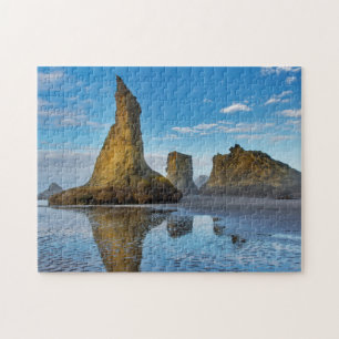 Sea Stacks on Bandon Beach in Bandon, Oregon 3 Jigsaw Puzzle