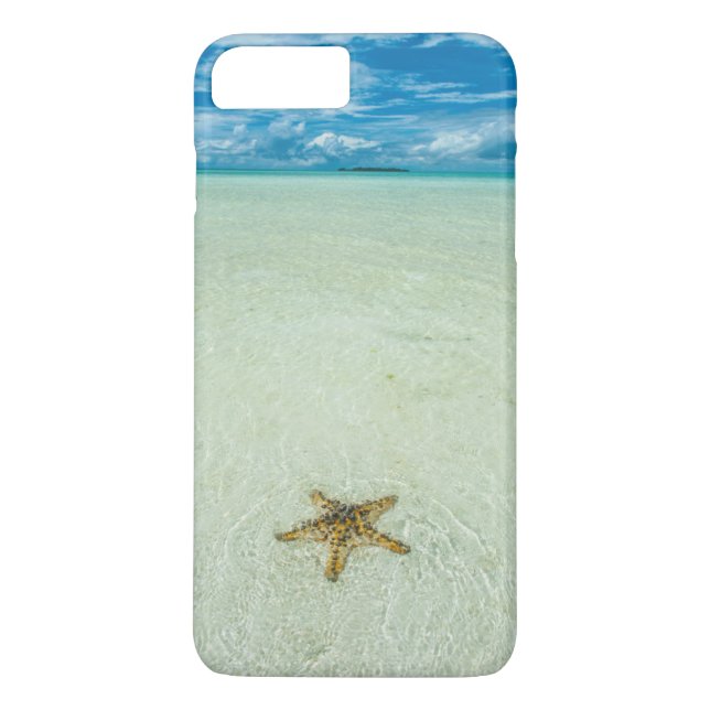 Sea star in shallow water, Palau Case-Mate iPhone Case (Back)