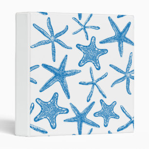 Sea stars in blue binder