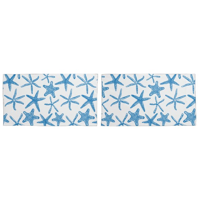Sea stars in blue pillowcase (Front-Set)
