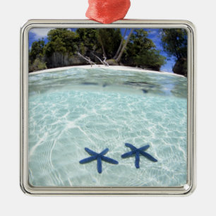 Sea stars, Rock Islands, Palau 2 Metal Ornament