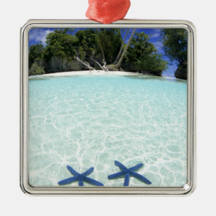 Sea stars, Rock Islands, Palau Metal Ornament