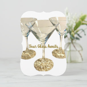 Sea Stemware Invitation