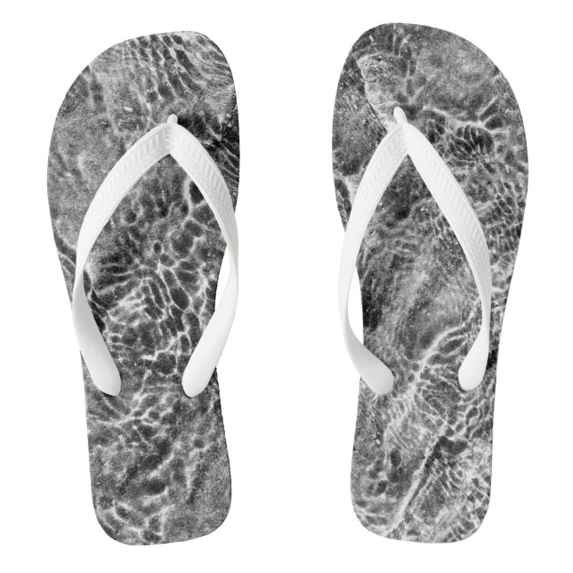 Sea stream nature pattern flip flops (Footbed)