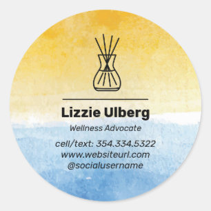 Sea & Sun Essential Oil Business Stickers