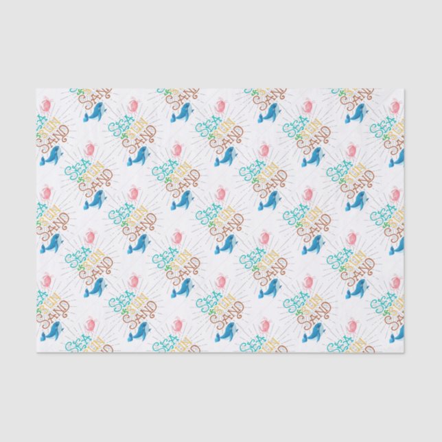 Sea Sun Sand Tissue Paper (Front)