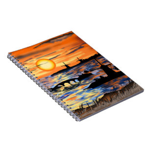 Sea Sunrise Carnet Pays-Bas Paysage