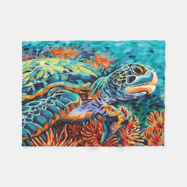 Sea Sweetheart I Fleece Blanket (Front (Horizontal))
