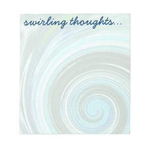 Sea Swirl Custom Notepads to Personalize ~ 2 sizes