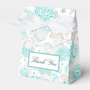 Sea The Love Beach Nautical Wedding Flat Favor Box