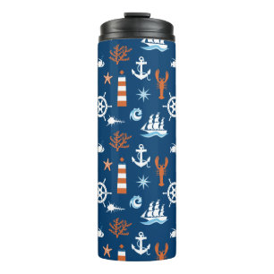 Sea Theme Pattern 1 Thermal Tumbler