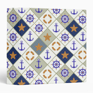 Sea Theme Pattern 2 Binder