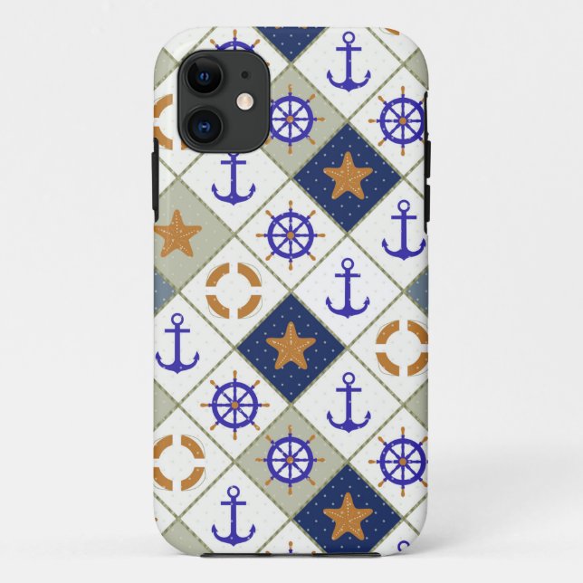 Sea Theme Pattern 2 Case-Mate iPhone Case (Back)