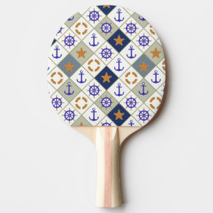 Sea Theme Pattern 2 Ping Pong Paddle