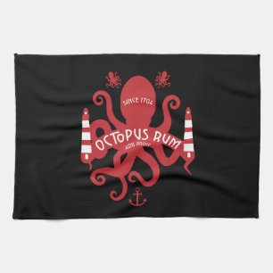 Sea Themed And Fantasy   Octopus  Nautical Mug Ser Kitchen Towel