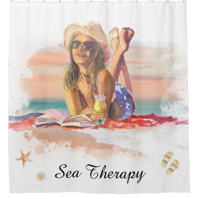 *~ Sea Therapy Beach Young Girl Sun Set  AR29 (Front)
