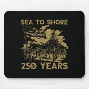Sea to shore 250 years 250th anniversary usa men mouse pad