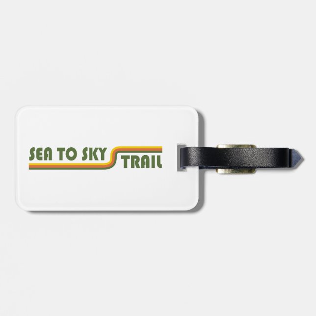 Sea To Sky Trail British Columbia Luggage Tag (Back Horizontal)