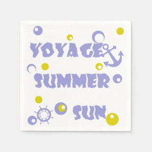 Sea, travel , summer napkin
