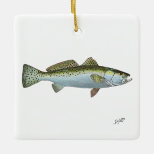 Sea Trout Ceramic Ornament