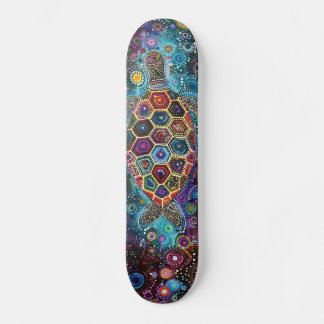 Sea Turtle - Aboriginal Style - Skateboard Deck
