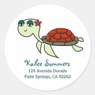 Sea Turtle Address Labels