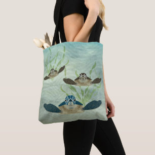 Sea Turtle Allover Tote Bag
