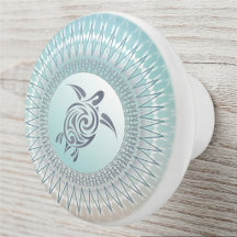Sea Turtle And Mandala  Nautical