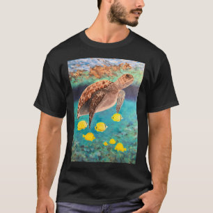 Sea Turtle and Yellow Tangs T-Shirt