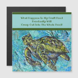 Sea Turtle Art and Crafters' Creations Magnet