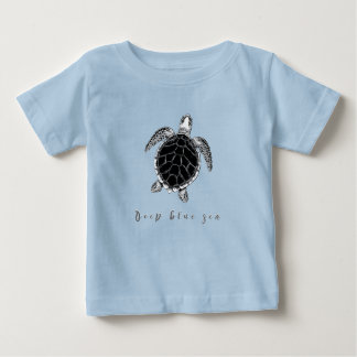 Sea turtle b/w baby T-Shirt