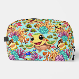 Sea Turtle Baby Happy and Cute Character Dopp Kit