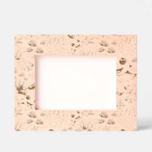Sea Turtle Baby Happy and Cute Character Etched Frames