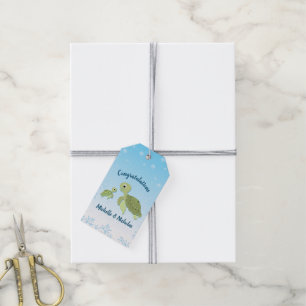 Sea Turtle Baby Shower Co-Ed Gender Neutral Gift Tags
