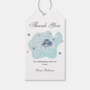 Sea Turtle Baby Shower   Cute Ocean Gift Tags
