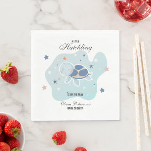 Sea Turtle Baby Shower   Cute Ocean Napkin