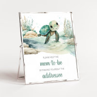Sea Turtle Baby Shower Envelope Station