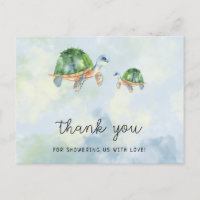 Sea turtle - baby shower thank you 