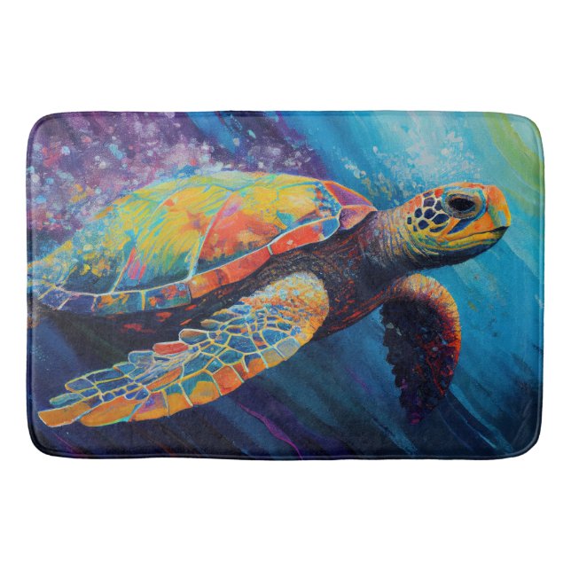 Sea Turtle Bath Mat (Front)