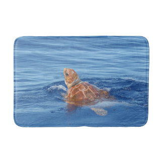 Sea turtle bath mat