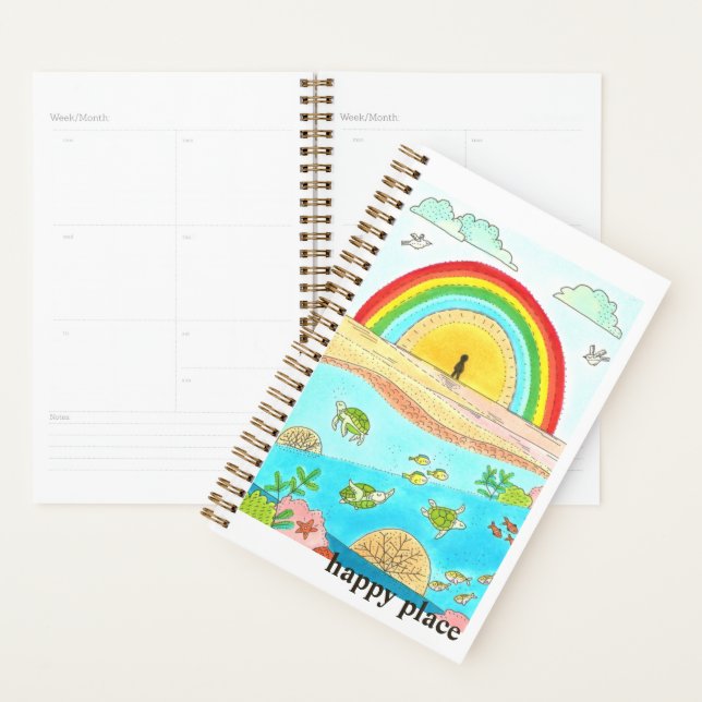 Sea Turtle Beach Adventure Happy Place Planner (Display)