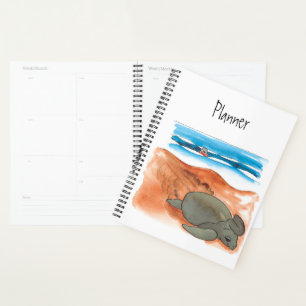Sea Turtle Beach Fun Colourful Planner