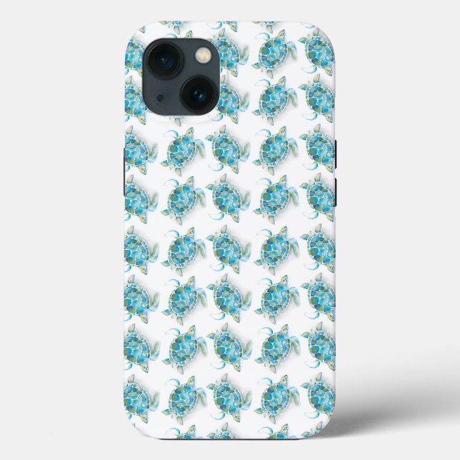 Sea Turtle Beachy Phone Case (Back)