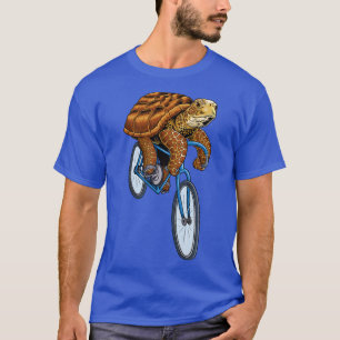 Sea Turtle Bicycle Funny Cyclist Riding Biker Biki T-Shirt