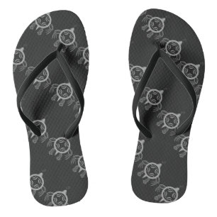Sea Turtle Bubbles Flip Flops