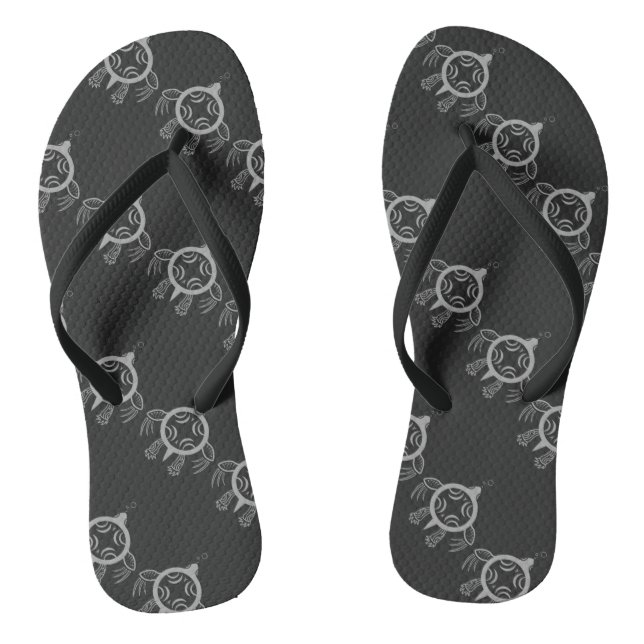 Sea Turtle Bubbles Flip Flops (Footbed)