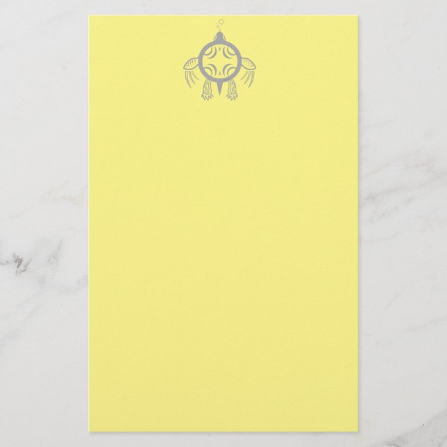 Sea Turtle Bubbles Stationery (Front)