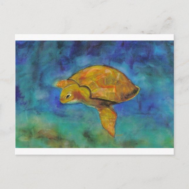 Sea Turtle by Paula Atwell Postcard (Front)